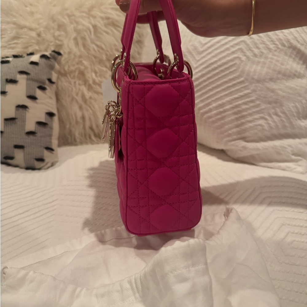 lady DIOR lambskin in pink purse - Picture 5 of 7